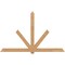 Ekena Millwork Kennewick Timber Gable Bracket, Western Red Cedar, 108"W x 68"H x 5 1/2"D x 5 1/2"F, 15/12 Pitch GBW108X68X0606KEN00SWR - alternate 1
